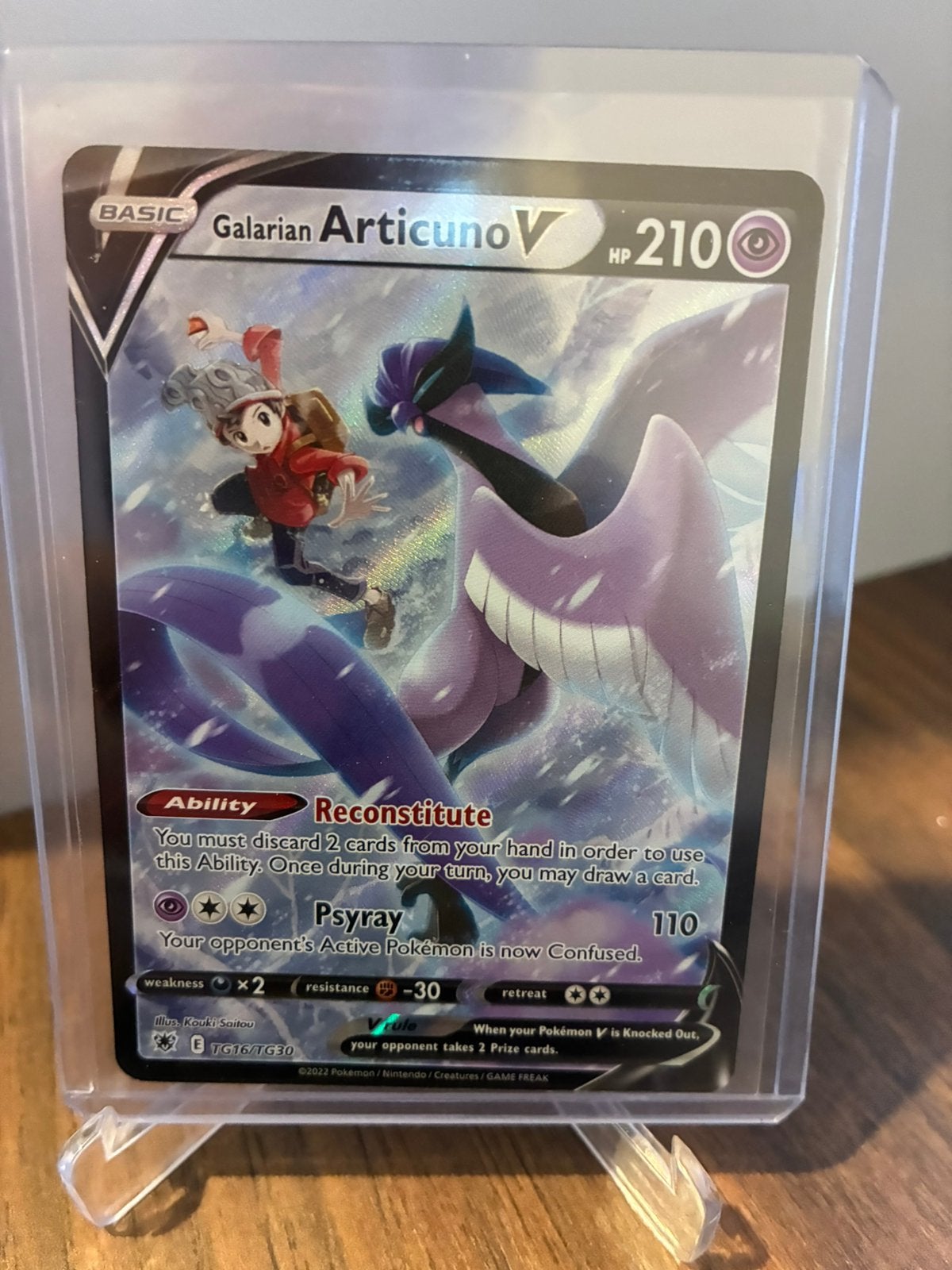 Pokemon articuno v alt art astral radiance, Ophalen of Verzenden, Zo goed als nieuw, Booster