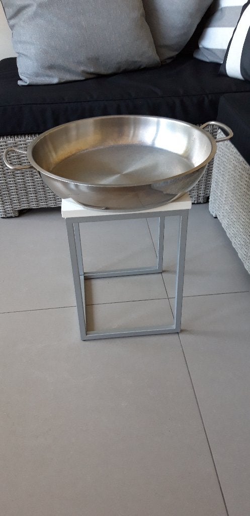 grote Pintinox paëlla pan met deksel, Huis en Inrichting, Keuken | Potten en Pannen, Ophalen, Inox, Gebruikt, Overige typen