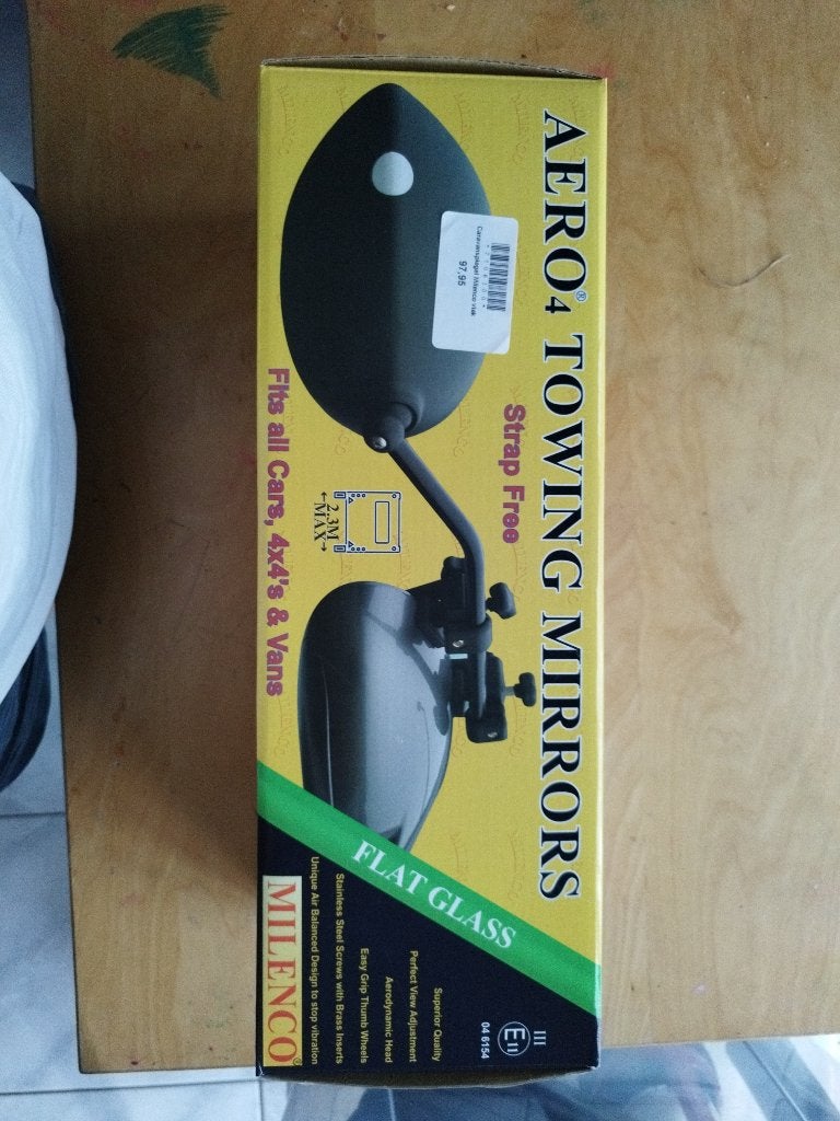Aero4 towing mirrors (caravanspiegel), Ophalen, Nieuw