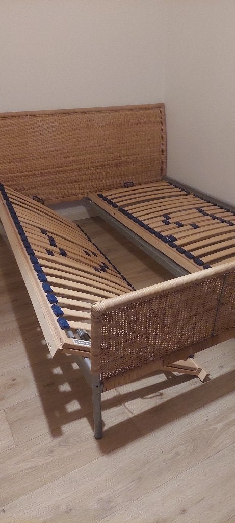 Stijlvolle bed zoals nieuw, Comme neuf, Brun, Enlèvement, 200 cm