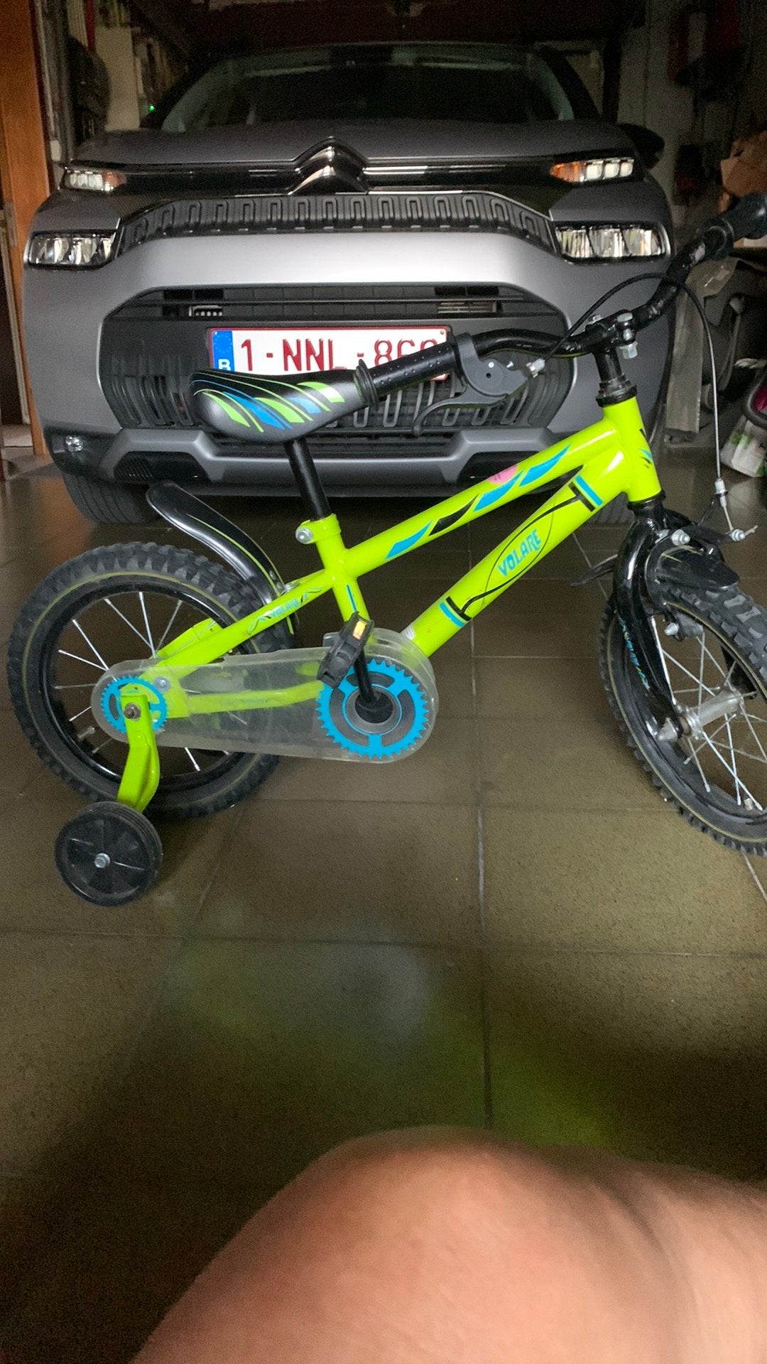 Kinderfiets, Ophalen, Zijwieltjes, Gebruikt, Velgrem