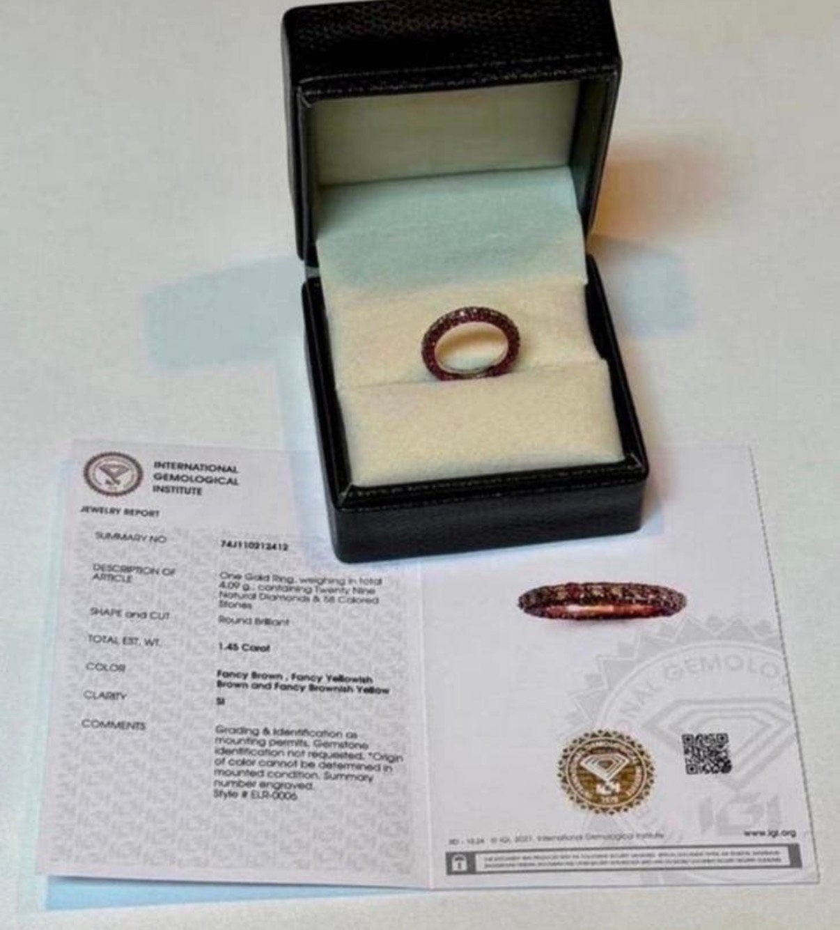Gouden ring met natuurlijke diamant en robijnen 4.54 caraat!, Bijoux, Sacs & Beauté, Bagues, Neuf, Enlèvement ou Envoi, Or, Or
