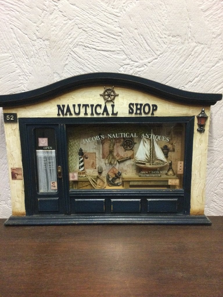 Reliëfbord met nautische etalage, Verzamelen, Scheepvaart, Ophalen, Zo goed als nieuw, Zeilboot, Overige typen
