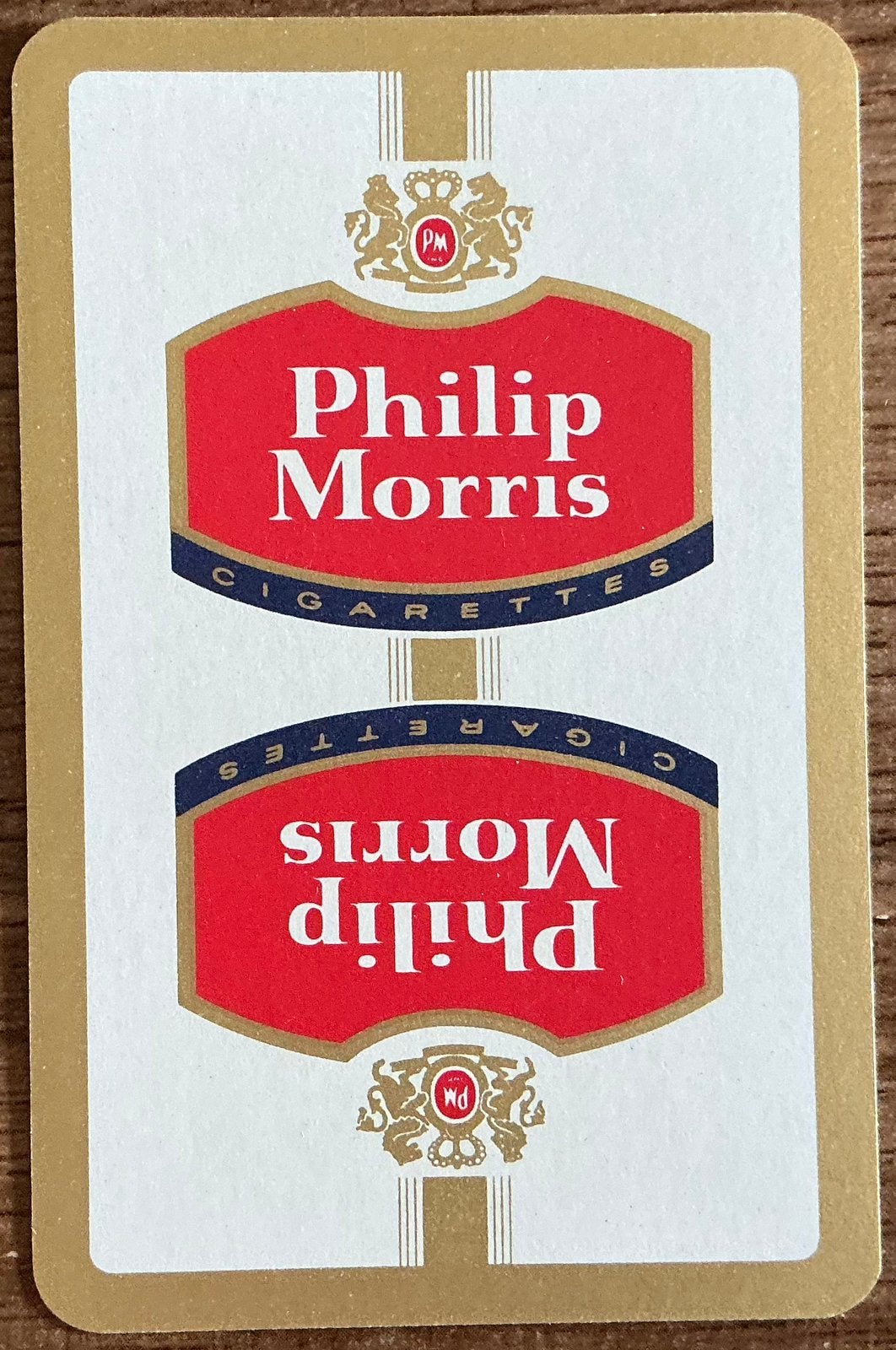 Carte à jouer PHILIP MORRIS CIGARETTES, Enlèvement ou Envoi, Comme neuf, Carte(s) à jouer