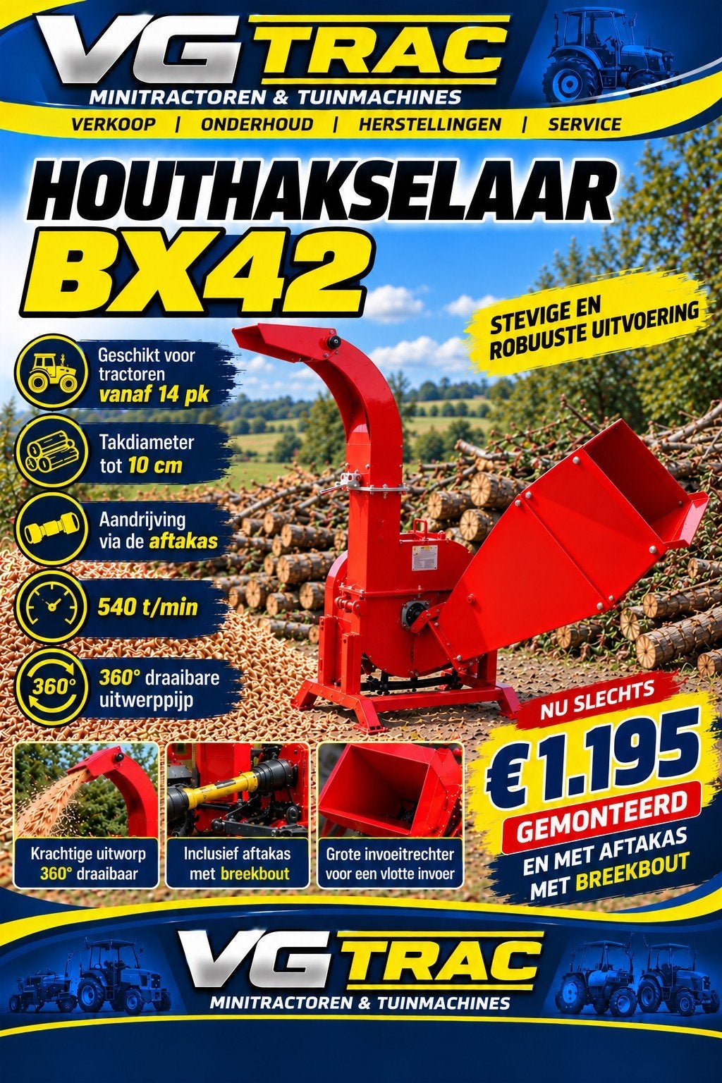 +++NIEUWE Hakselaar Bel-Agro+++, Ophalen, Nieuw
