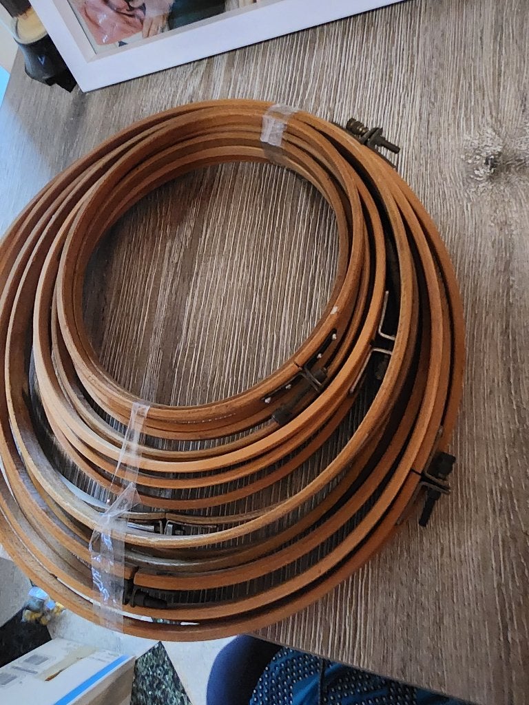 borduurringen samen 5 euro, Hobby en Vrije tijd, Borduren en Borduurmachines, Ophalen of Verzenden, Handborduren