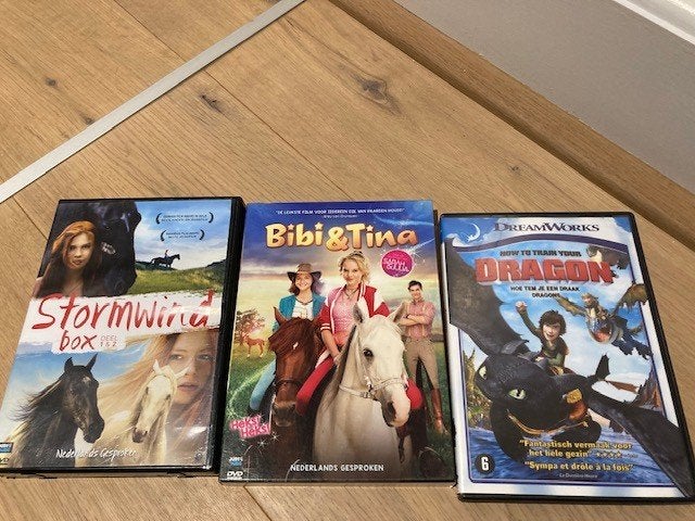 DVD's Stormwind, Bibi&Tina, Hoe tem je een draak, Ophalen of Verzenden, Nederlands, Nederlands
