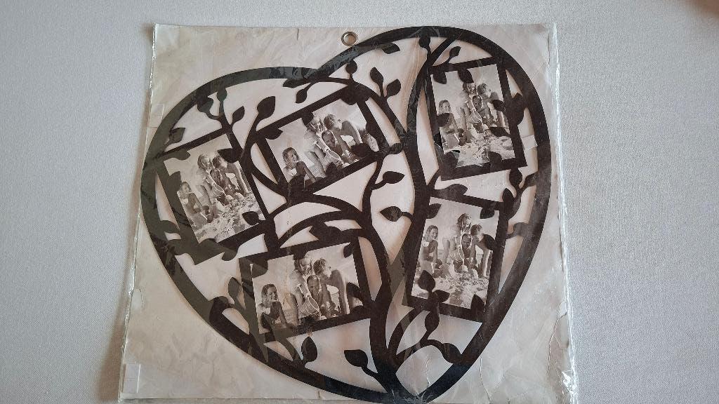 groot fotokader hart voor 5 foto's ;  fotolijst, Ophalen of Verzenden, Nieuw
