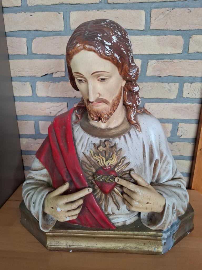 Buste ancien du Sacré-Cœur de Jésus, Antiek en Kunst, Ophalen