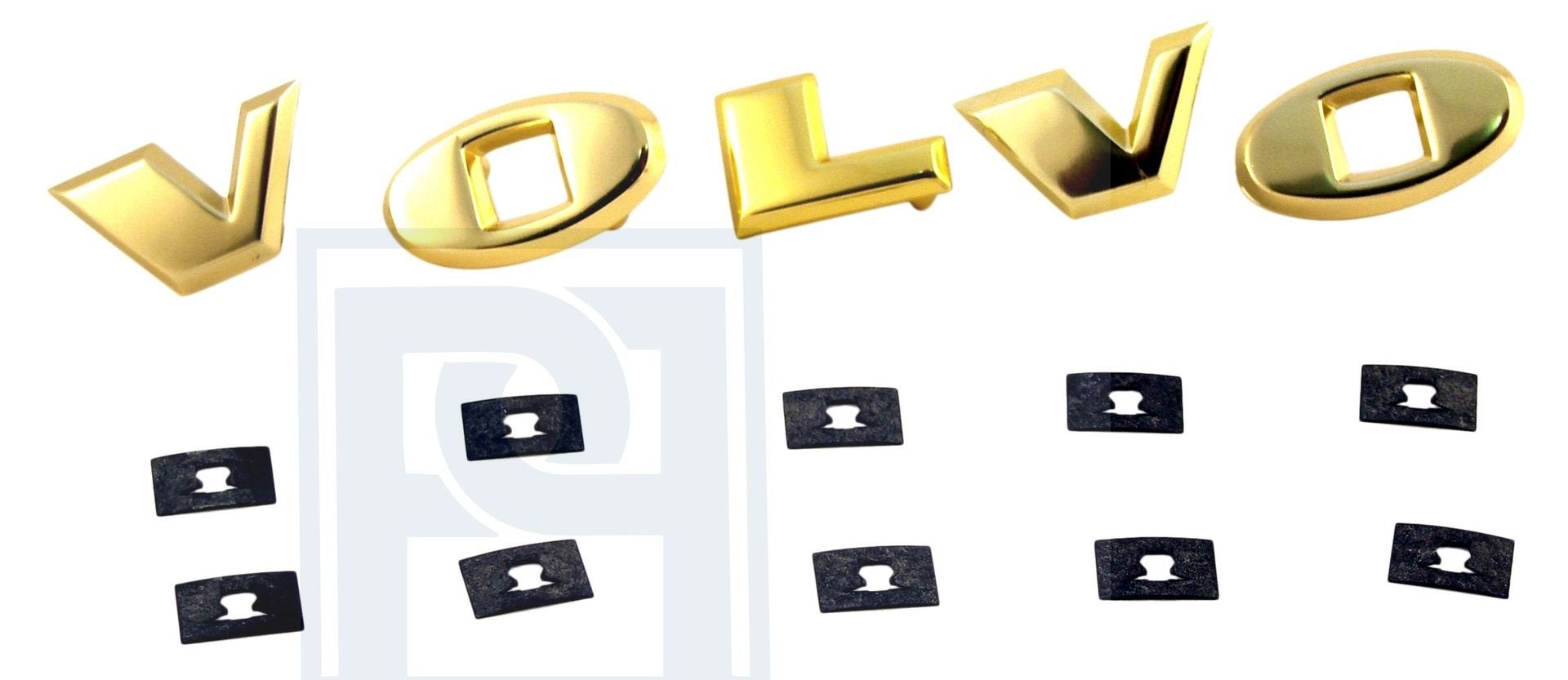 Volvo Letterset VOLVO goudkleur origineel incl clips Amazon, Ophalen of Verzenden, Nieuw, Volvo