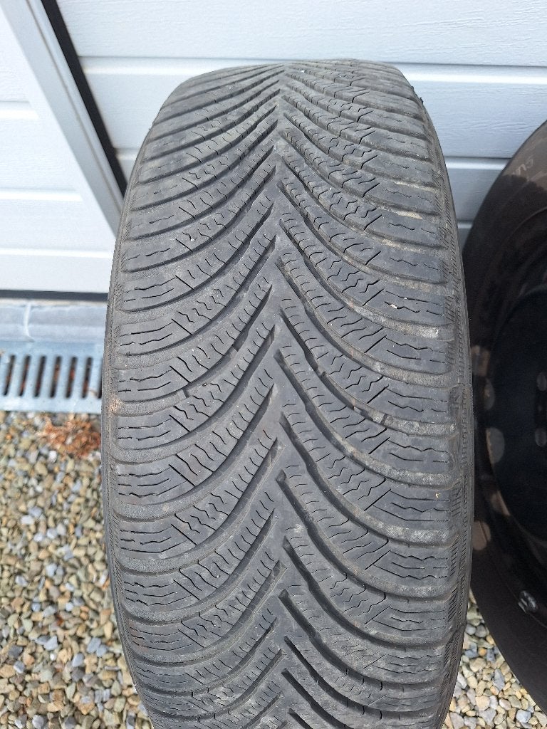 jantes et pneus HIVER usagés Michelin Alpin5  205/60/R16 92H, Auto-onderdelen, Banden en Velgen, Ophalen, Gebruikt, 16 inch, Banden en Velgen