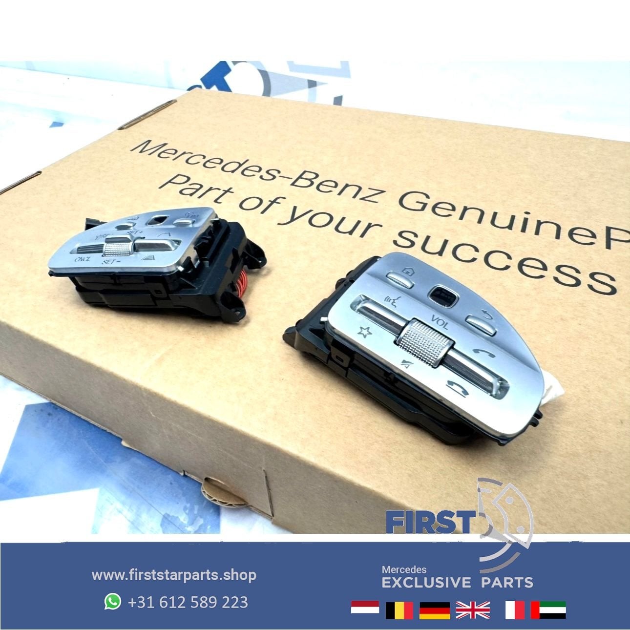Mercedes STUUR KNOPPEN SET W177 W118 W247 H247 X247 W205 W21, Gebruikt, -, Ophalen of Verzenden, -