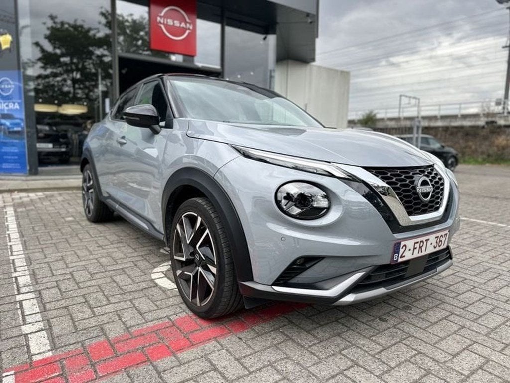 Nissan Juke DIG-T N-Design, Auto's, Automaat, 139 g/km, Zwart, Emergency brake assist