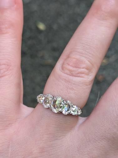 Nieuwe ring, 2.40 karaat!, Verzenden, Wit, Nieuw, 17 tot 18