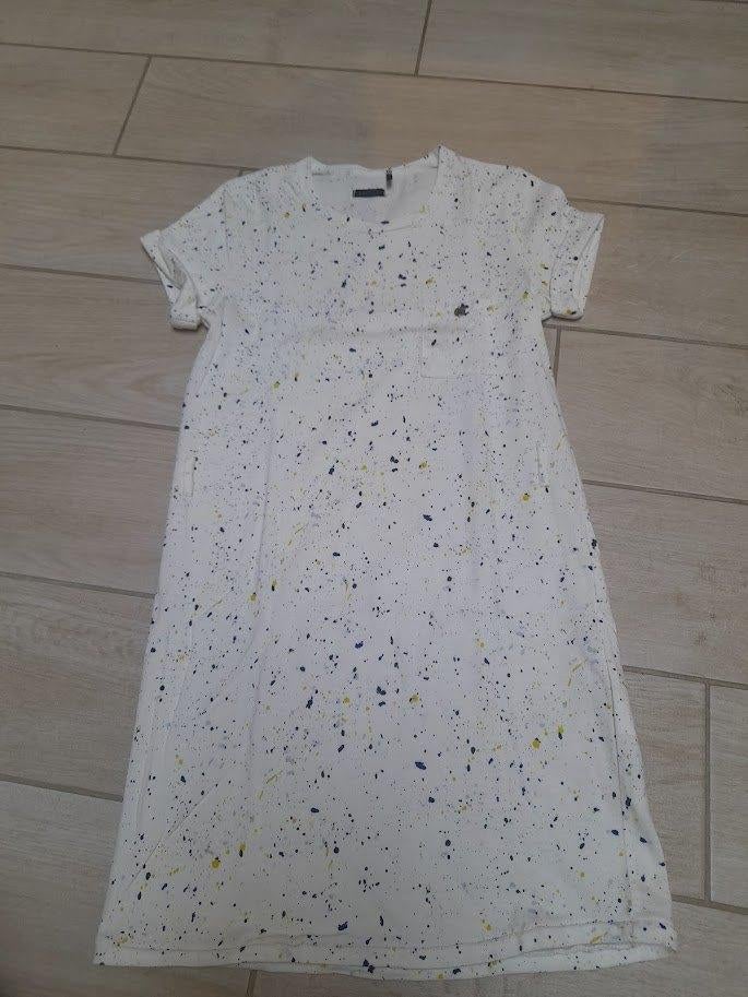 IKKS wit jurkje met speckles 10 jaar, Nieuw, Ophalen of Verzenden, Jurk of Rok, IKKS