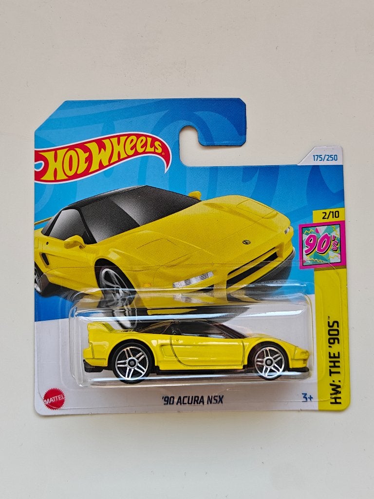 Hot Wheels '90 Honda Acura NSX Geel HW: The 90's, Ophalen of Verzenden, Nieuw, Auto