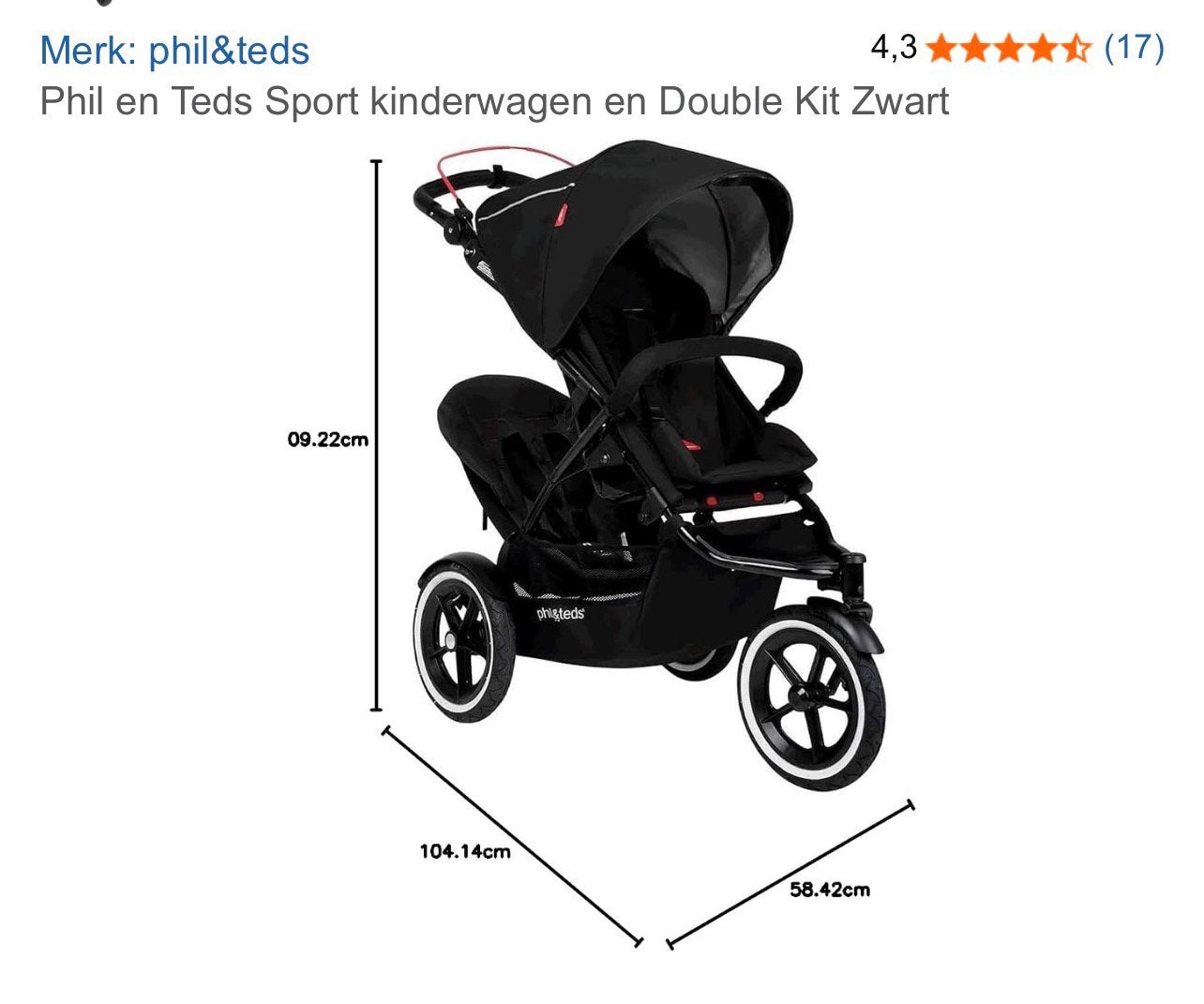 phil and teds sport buggy, Enlèvement ou Envoi, Comme neuf