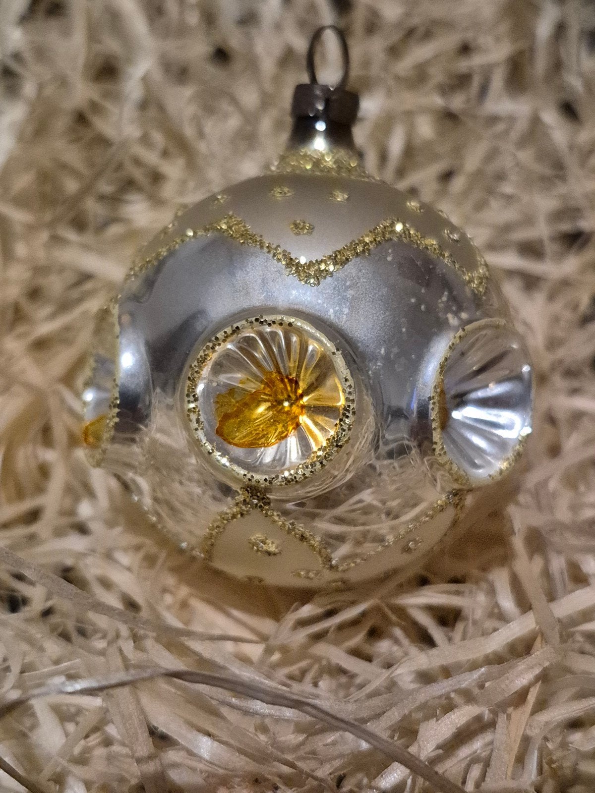 antieke kerstbal, Ophalen of Verzenden, Gebruikt