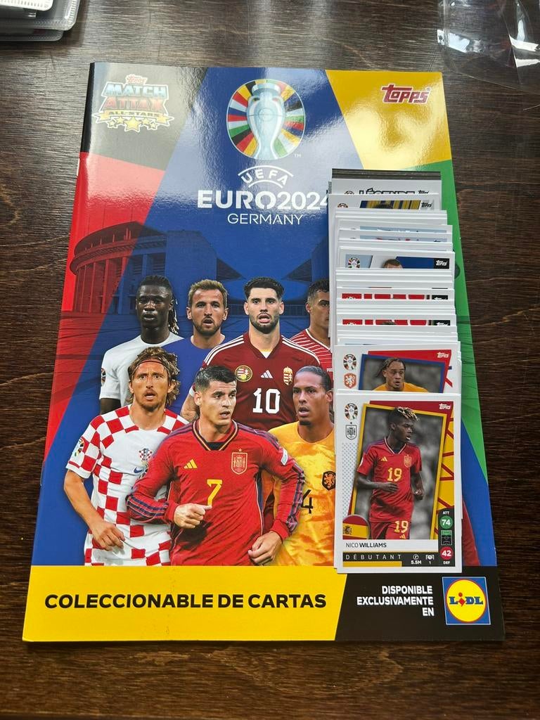 L'édition « Lidl » Topps l'Euro 2024 complet, Enlèvement ou Envoi, Comme neuf, Plusieurs images