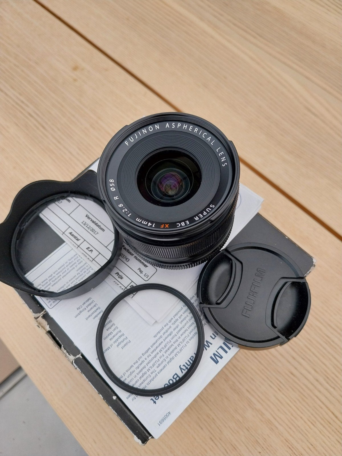 Objectif fujifilm x 14mm f2.8 parfait état + filtre uv silm, Enlèvement ou Envoi