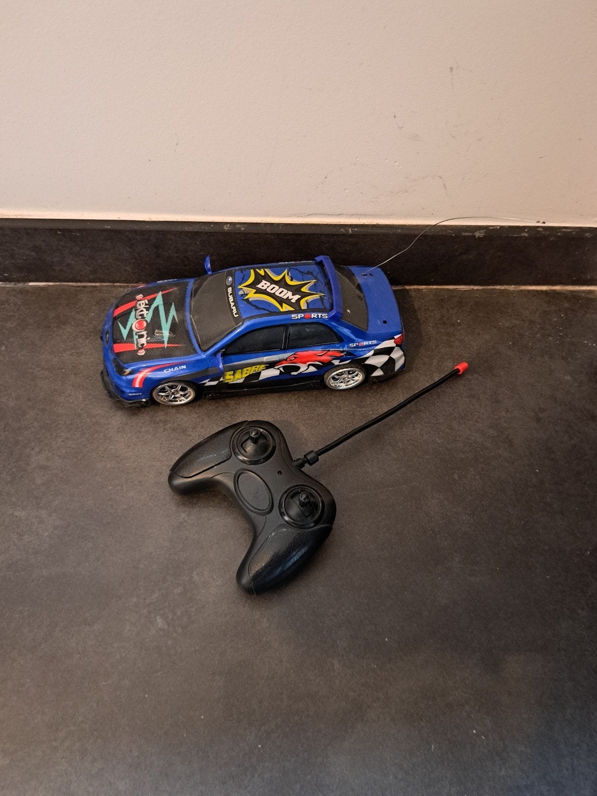 Race auto telegestuurd, Ophalen