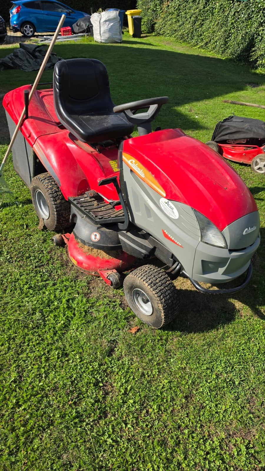 à vendre tracteur tondeuse columbia, Jardin & Terrasse, Enlèvement, Utilisé, 90 à 120 cm, Columbia