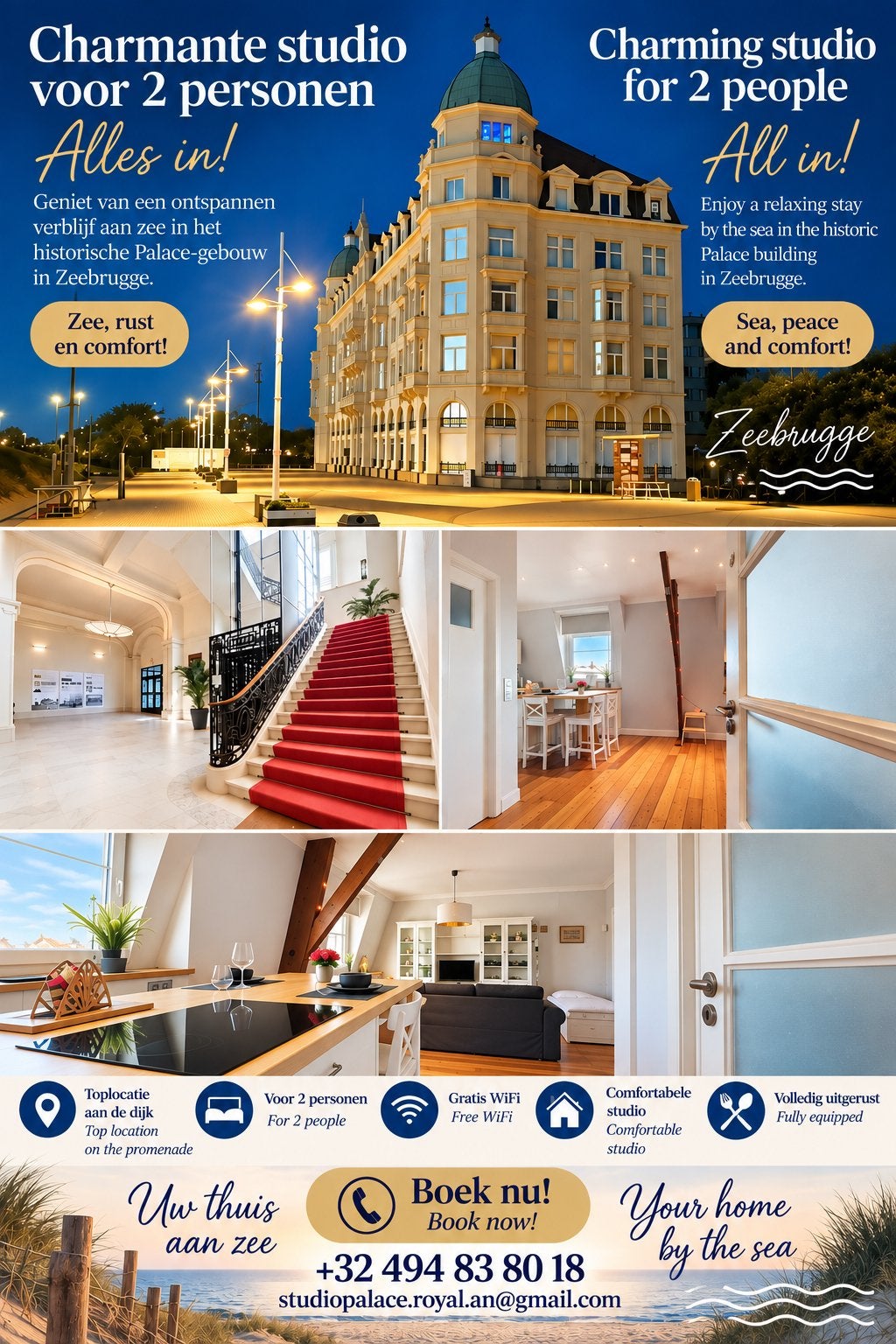 Vakantiewoning te huur Zeebrugge Palace
