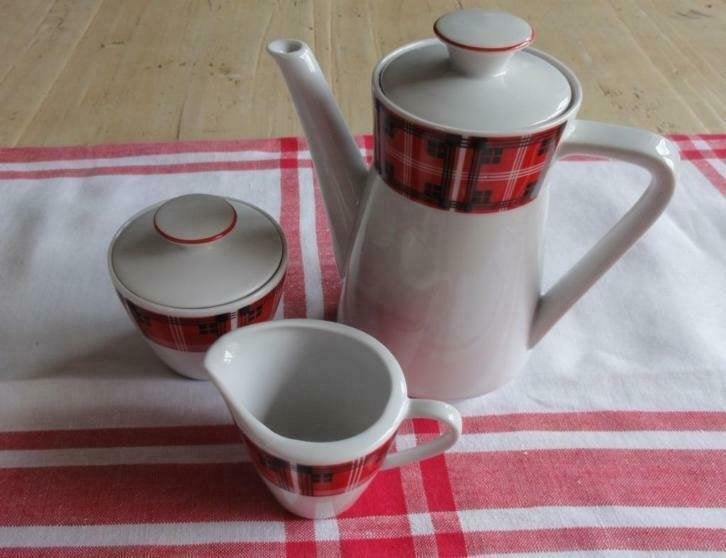 SALE, Vintage koffiepotje & suikerpot, Seltmann Weiden CORA, -, Utilisé, Autres types, Autres styles