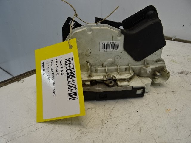 SERRURE DE PORTE AVANT GAUCHE Polo V (6R) (5K1837015B), Utilisé, Avant, Volkswagen