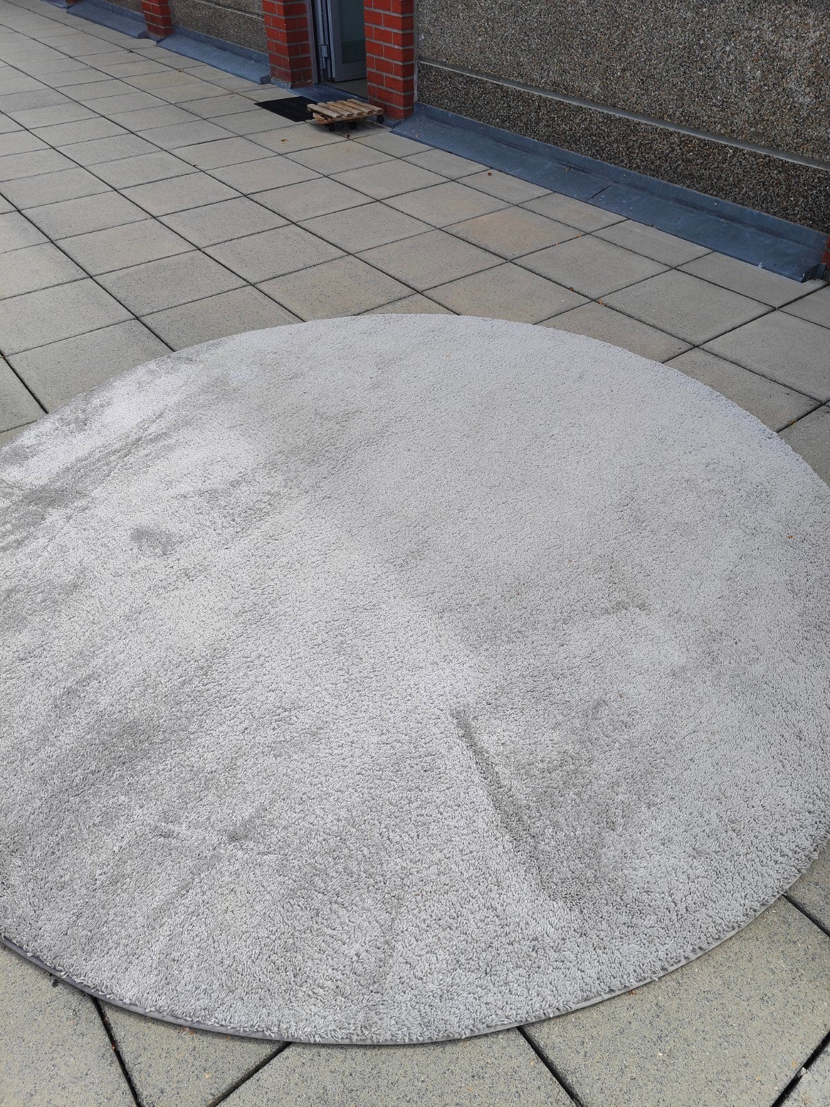 ronde tapijt licht grijs op maat gemaakt in DOMO winkel in l, Enlèvement, Gris