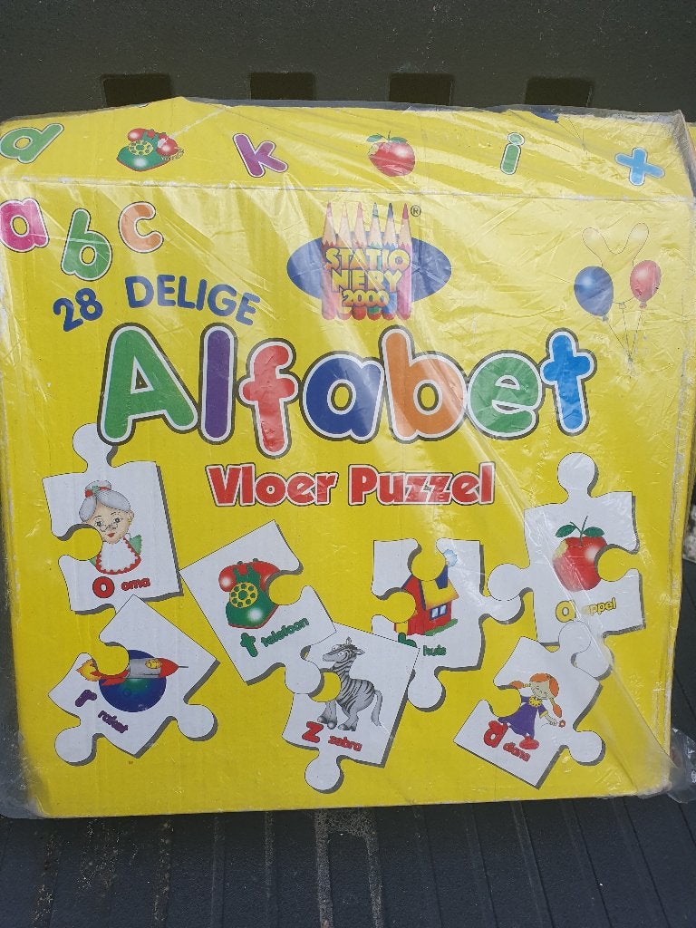 Alfabet vloerpuzzel, Ophalen