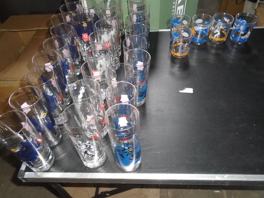 verzamel cartoon glazen, Collections, Verres & Petits Verres, Enlèvement
