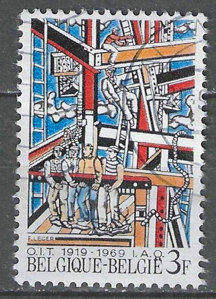 Belgie 1969 - Yvert/OBP 1497 - 50 jaar I.A.O. (ST), Postzegels en Munten, Postzegels | Europa | België, Gestempeld, Kunst, Gestempeld