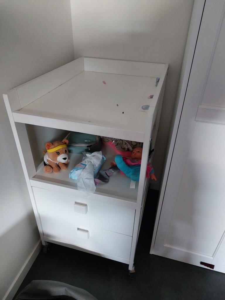 Table à langer avec tiroirs, 90 à 105 cm, Enlèvement, Utilisé, 70 cm ou plus