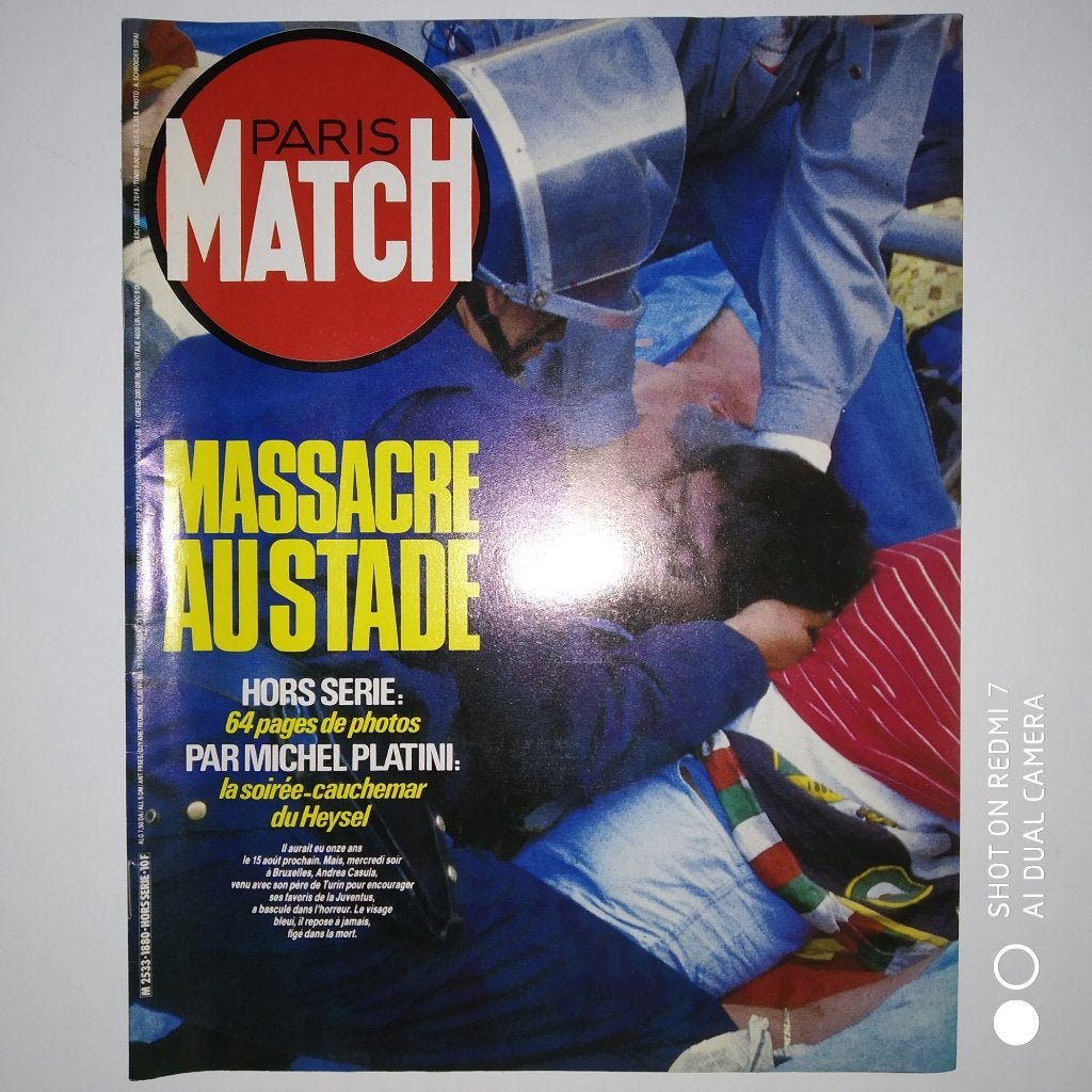 HEYSEL Catastrophe 1985 - PARIS MATCH Hors Série., Verzamelen, Ophalen of Verzenden, 1980 tot heden, Tijdschrift