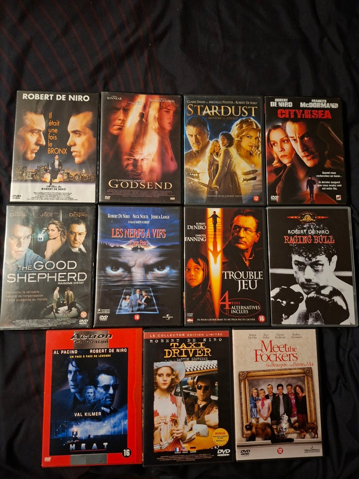 A vendre 11 dvd Robert De Niro, CD & DVD, Enlèvement ou Envoi, Néerlandais, Comme neuf, Thriller d'action