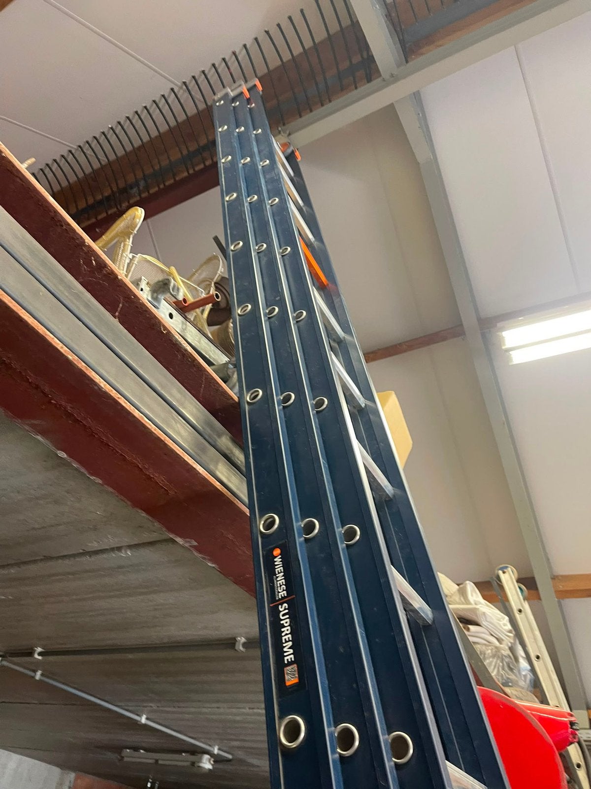 Alminium ladder uit 3 delen, Doe-het-zelf en Bouw, Ophalen, Zo goed als nieuw, Ladder