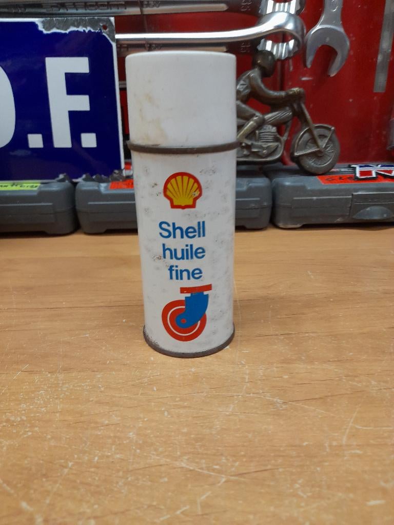 ancien bidon huile shell fine, Collections, Envoi, Utilisé, Autres types
