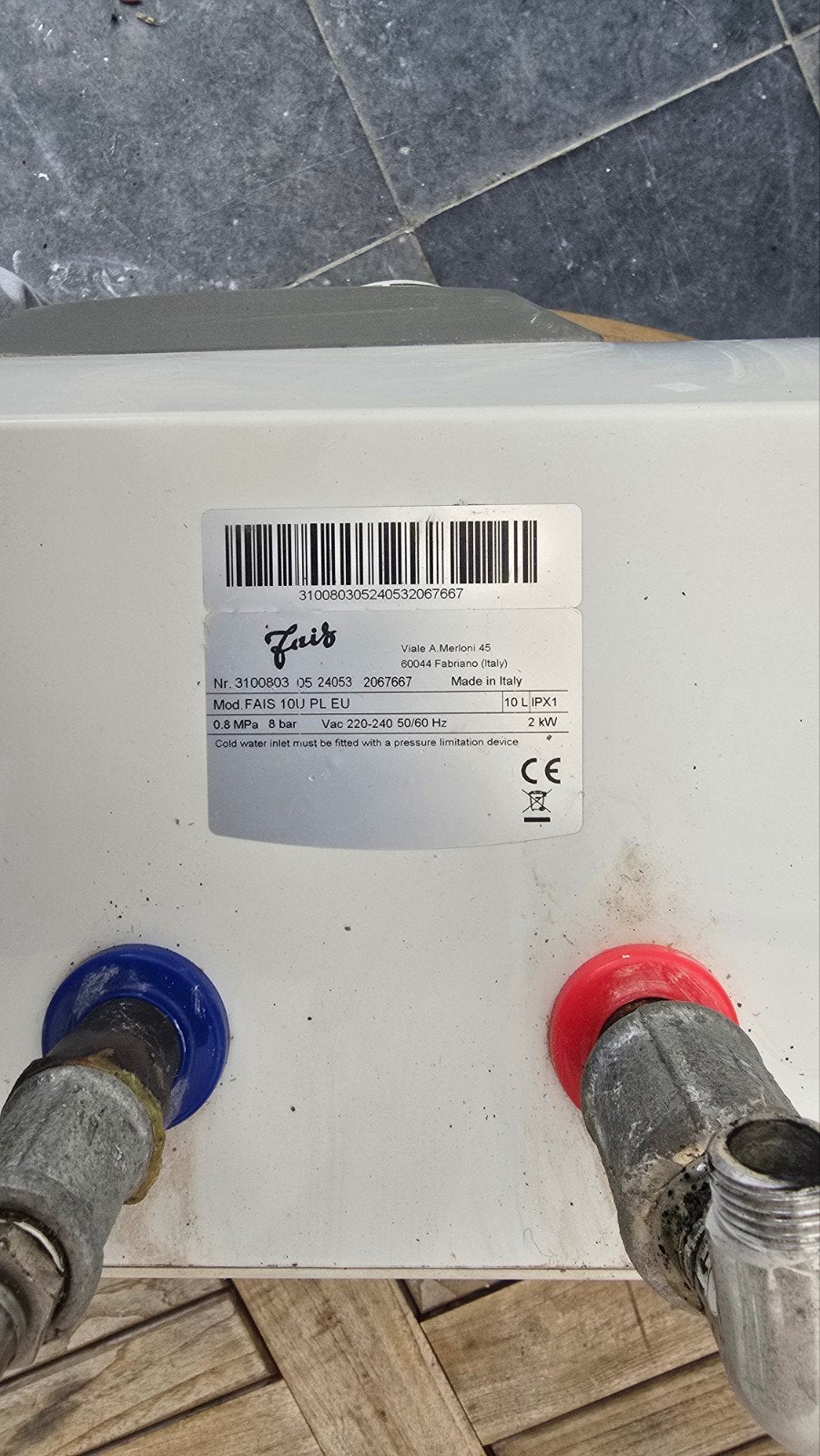 keuken boiler 10L 2kW, Enlèvement, Utilisé