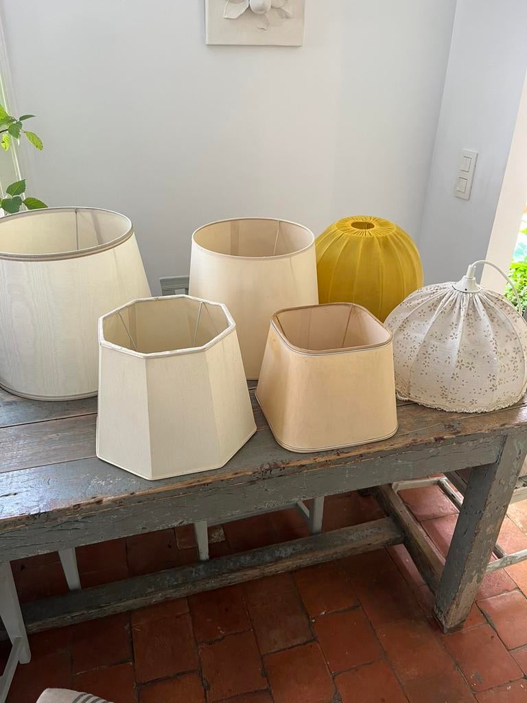 VINTAGE RETRO LAMPENKAPPEN LAMP HANGLAMP VEEL KEUZE, Huis en Inrichting, Ophalen of Verzenden, Gebruikt, Overige vormen, Vintage