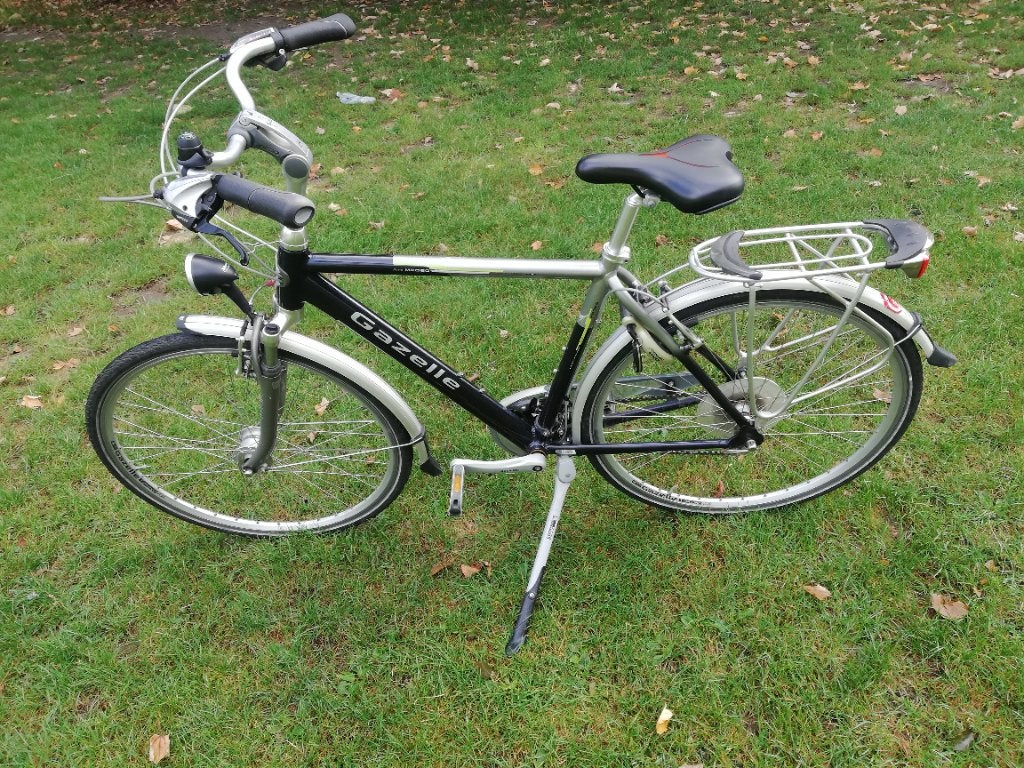 Gazelle Medeo herenfiets in perfecte staat, Vélos & Vélomoteurs, Vitesses, Frein sur jante, Comme neuf, Enlèvement