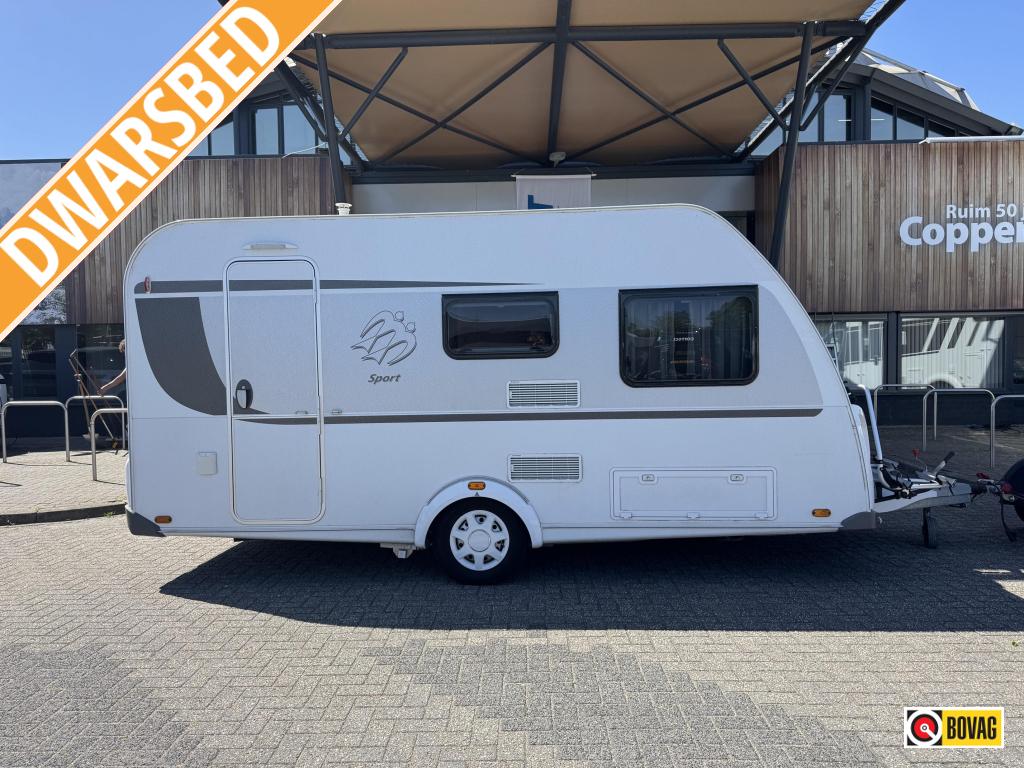 Knaus Sport 420 QD 2015 MOVER + VOORTENT!, Vast bed, Treinzit, 750 - 1000 kg, Schokbreker