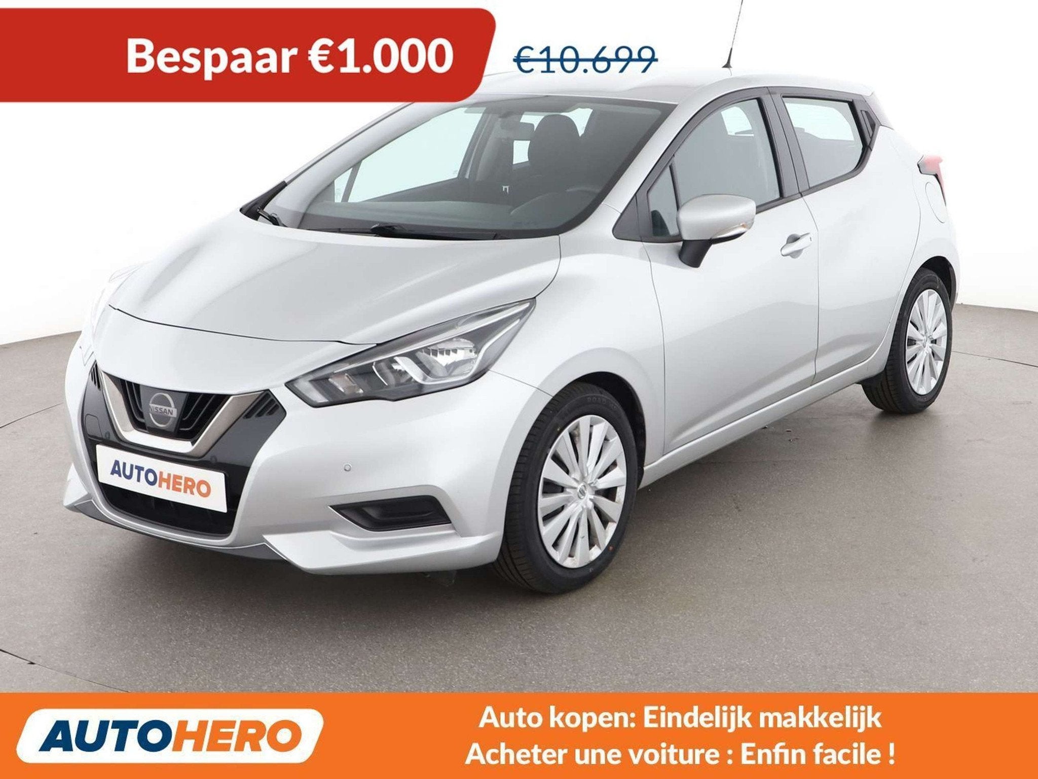 Nissan Micra 1.0 IG-T Acenta (année de construction 2020), Autos, Argent ou Gris, Euro 6, 5 portes, Micra