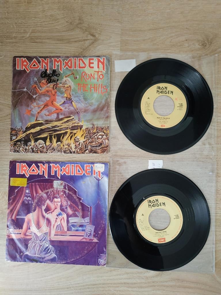 IRON MAIDEN TWILIGHT ZONE EN REN NAAR DE HEUVELS, Ophalen of Verzenden