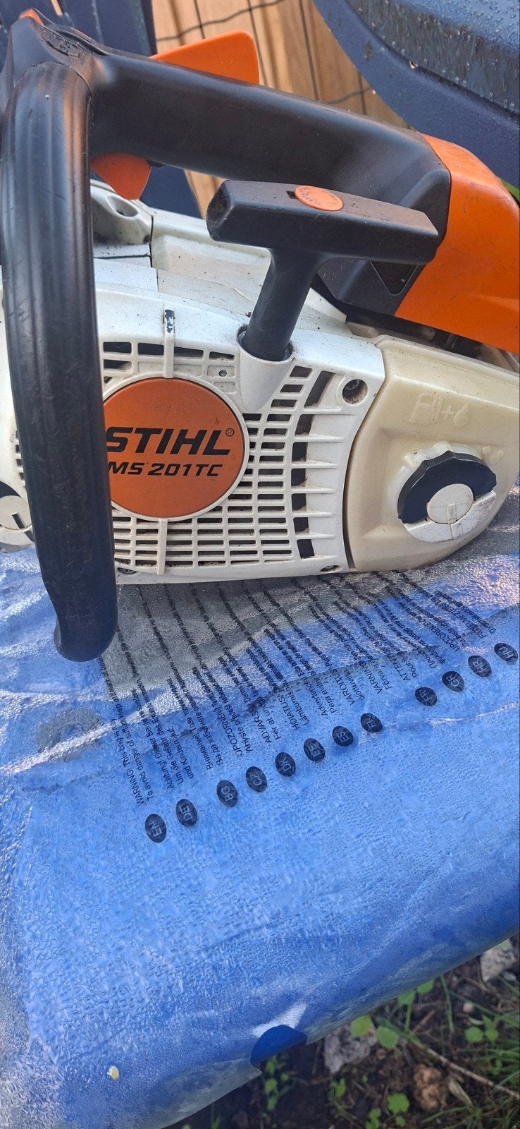 tronconneuse ms 201tc stihl, Enlèvement