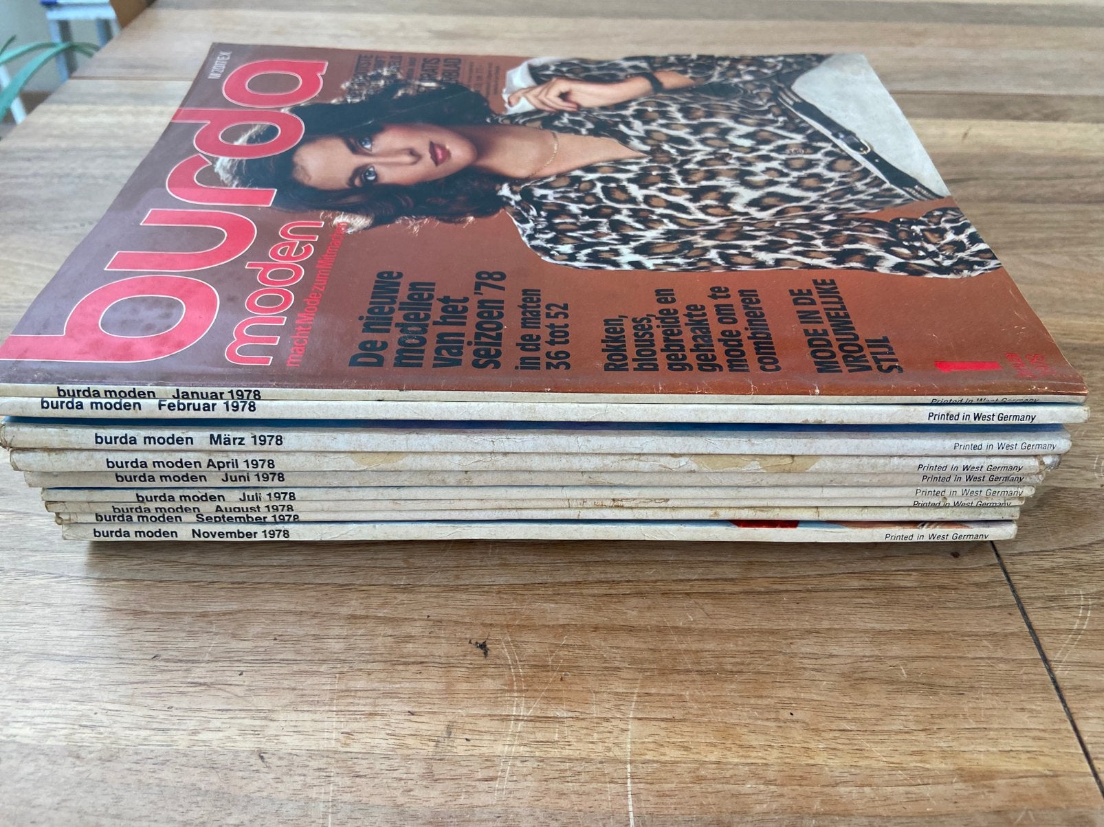 Burda naaimagazines ‘78 in degelijke staat, Enlèvement ou Envoi, Comme neuf