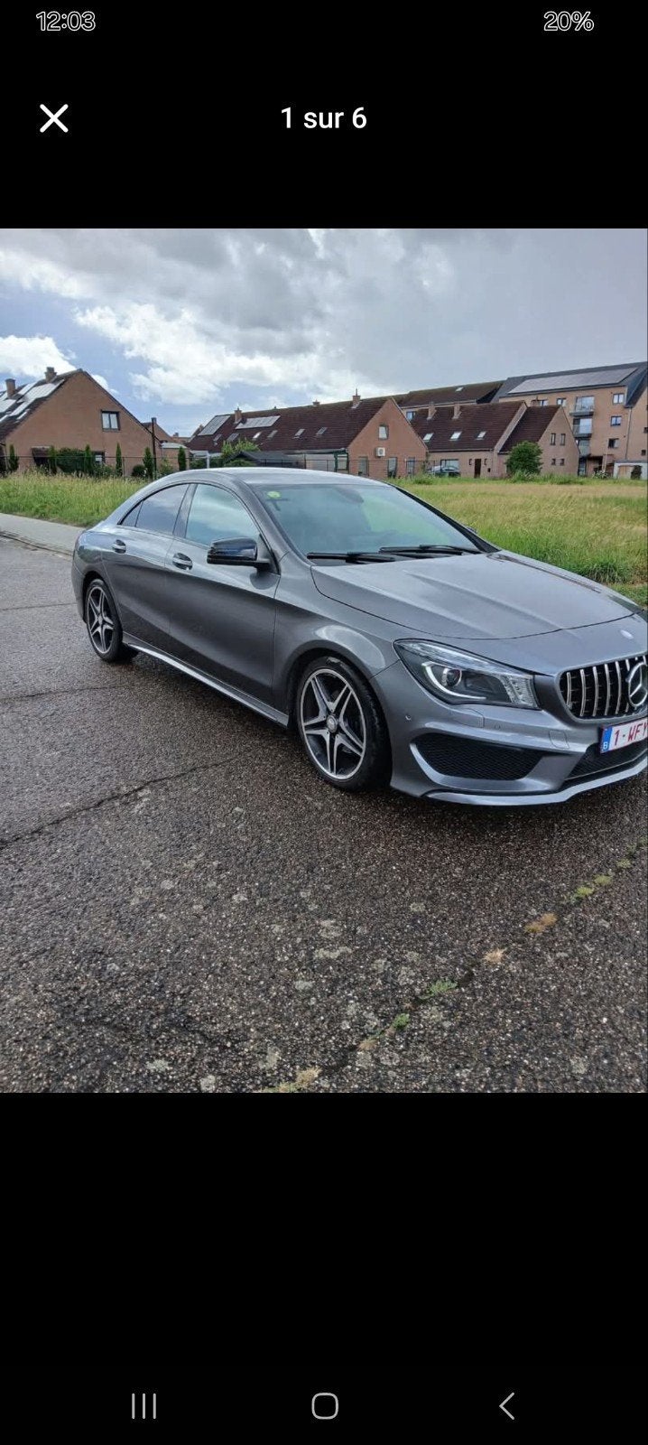Mercedes 200 cla  pck amg line, Zwart, Overige kleuren, Leder en Stof, Bedrijf