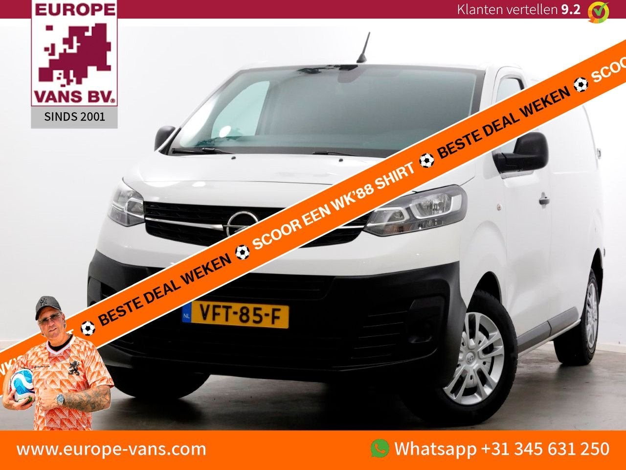 Opel Vivaro 1.5 CDTI 102pk L2H1 Edition Airco/Cruise Control, Auto's, Electronic Stability Program (ESP), Wit, 178 g/km, Bedrijf
