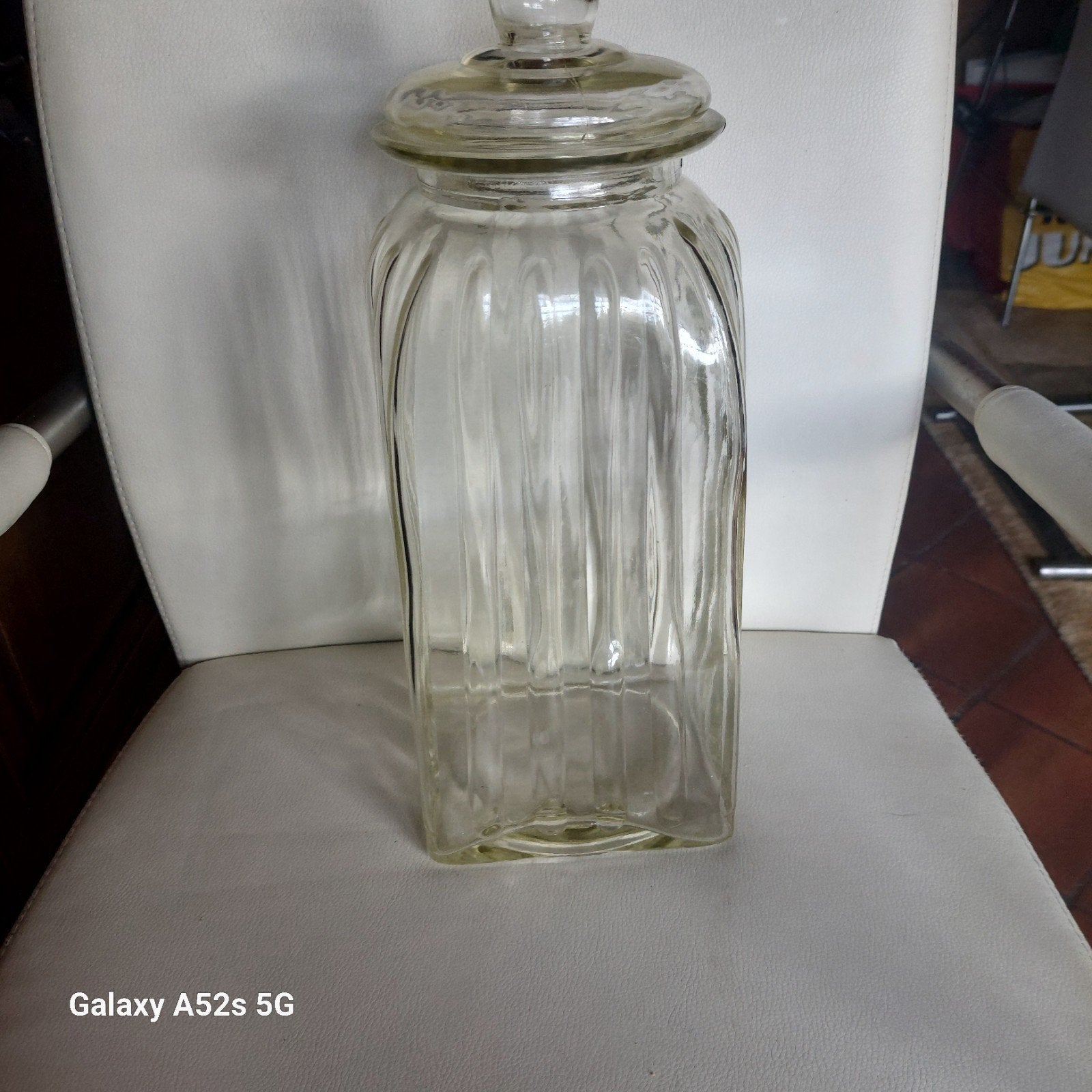 bocal de rangement en verre vintage, Maison & Meubles, Enlèvement