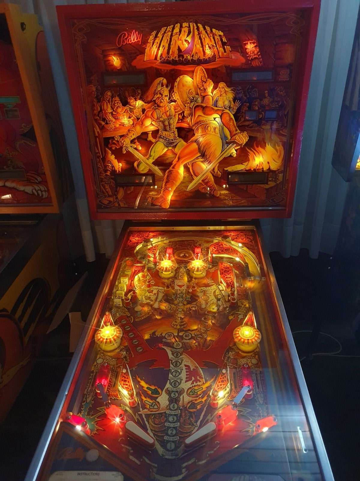Flipper bally Viking 1980, Enlèvement, Bally